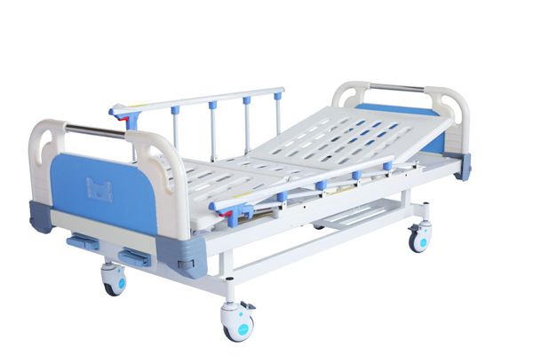 E9雙搖護(hù)理床 (四角剎車(chē)、折疊護(hù)欄）