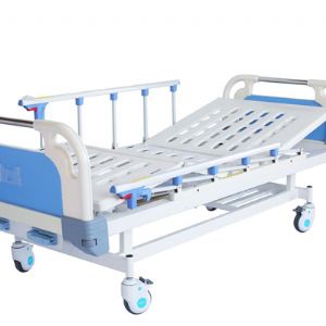 E9雙搖護(hù)理床 (四角剎車(chē)、折疊護(hù)欄）